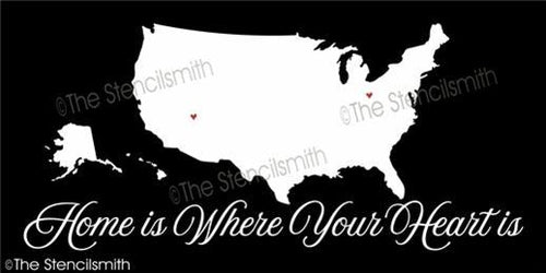 4332 - Home is where your heart is - USA - The Stencilsmith