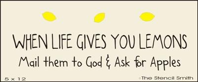 When Life gives you Lemons... mail to God - The Stencilsmith