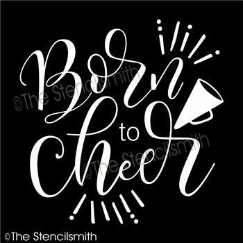 4374 - born to cheer - The Stencilsmith
