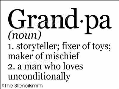 4435 - grandpa definition - The Stencilsmith