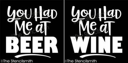 4450 - You had me at beer / wine - The Stencilsmith