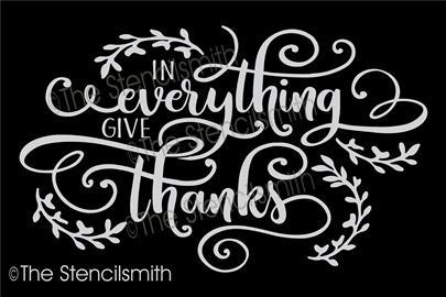4460 - in everything give thanks - The Stencilsmith