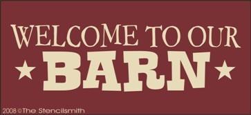 446 - Welcome to our BARN - The Stencilsmith