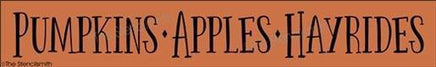 4497 - Pumpkins Apples Hayrides - The Stencilsmith