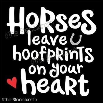 4542 - Horses leave hoofprints - The Stencilsmith