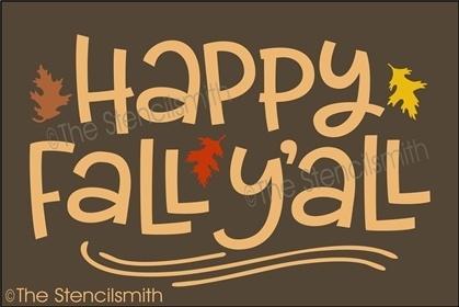 4583 - happy fall y'all - The Stencilsmith