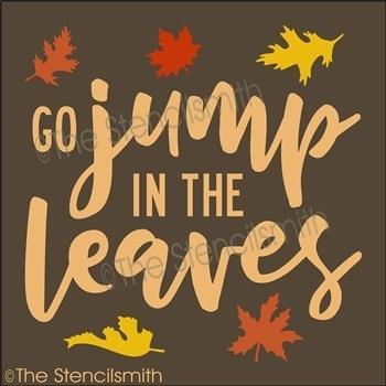 4611 -  - Go jump in the leaves - The Stencilsmith