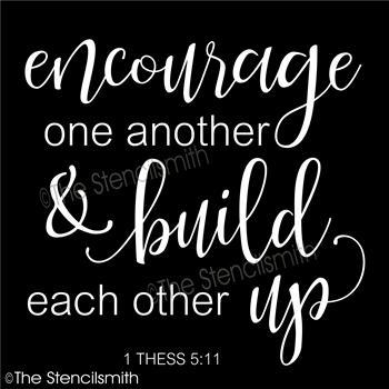 4645 - encourage one another - The Stencilsmith