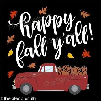 4659 - happy fall y'all - The Stencilsmith