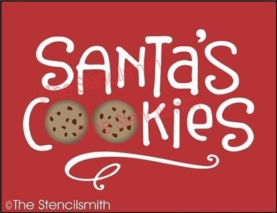 4663 - Santa's Cookies - The Stencilsmith