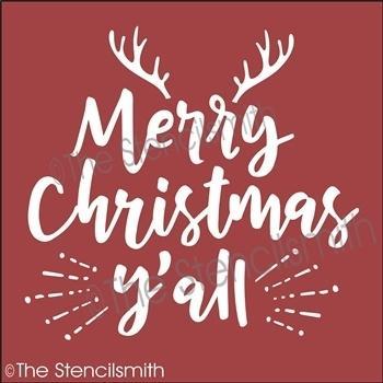 4691 - Merry Christmas Y'all - The Stencilsmith