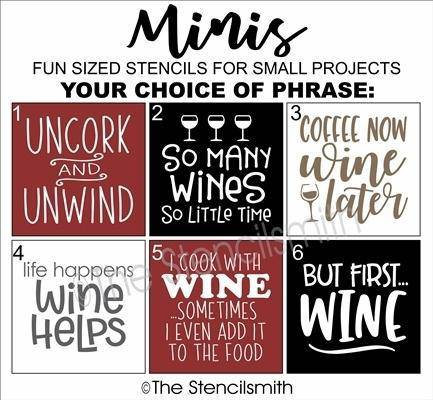 4696 - Wine Minis - The Stencilsmith