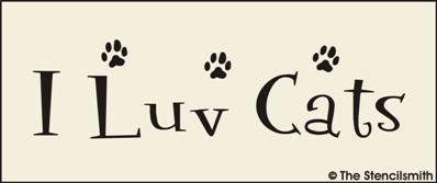 I Luv Cats - The Stencilsmith