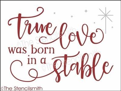 4734 - True love was born in a stable - The Stencilsmith