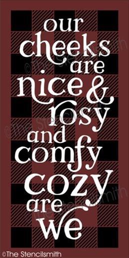 4745 - our cheeks are nice (plaid) stencil