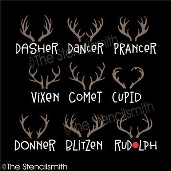 4767 - reindeer names - The Stencilsmith