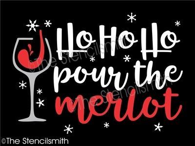 4769 - ho ho ho pour the merlot - The Stencilsmith