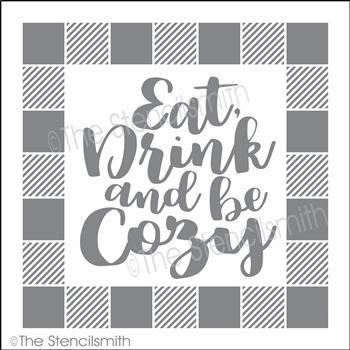 4789 - eat drink and be cozy - The Stencilsmith