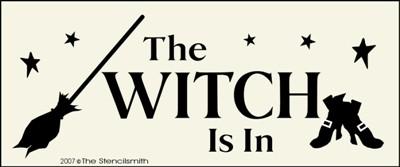 The Witch Is In - broom shoes - The Stencilsmith