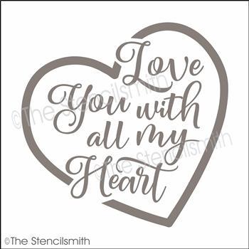 4813 - love you with all my heart - The Stencilsmith