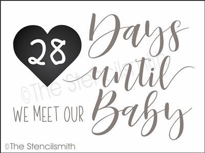 4831 - Days until we meet our Baby - The Stencilsmith