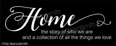 4847 - Home is the story of - The Stencilsmith