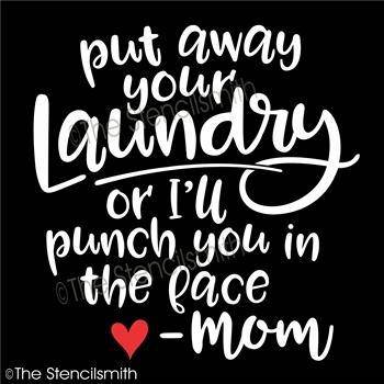 4849 - put away your laundry - The Stencilsmith