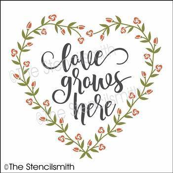 4871 - love grows here - The Stencilsmith