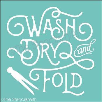 4922 - Wash Dry and Fold - The Stencilsmith