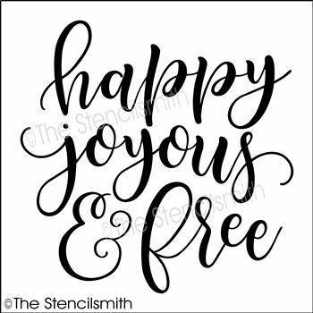 4929 - happy joyous & free - The Stencilsmith