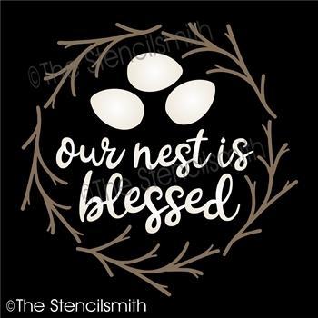 4961 - our nest is blessed - The Stencilsmith