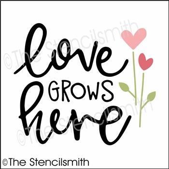 4974 - love grows here - The Stencilsmith