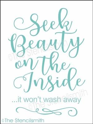 5016 - Seek Beauty on the inside - The Stencilsmith
