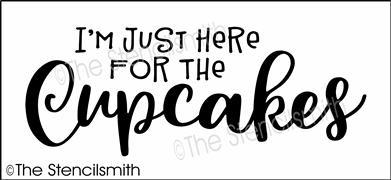 5047 - I'm just here for the cupcakes - The Stencilsmith