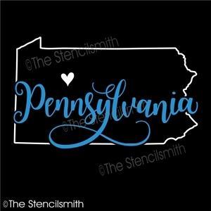 5060 - Pennsylvania (state outline) - The Stencilsmith