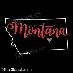 5062 - Montana (state outline) - The Stencilsmith