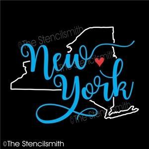 5065 - New York (state outline) - The Stencilsmith