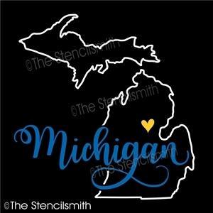 5076 - Michigan (state outline) - The Stencilsmith