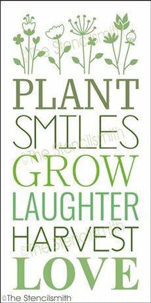 5110 - plant smiles grow laughter - The Stencilsmith
