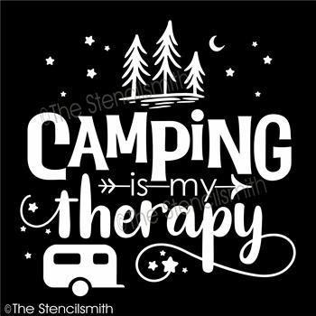 5163 - Camping is my therapy - The Stencilsmith
