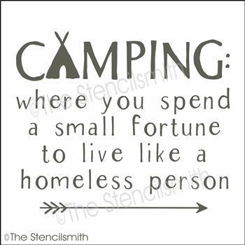 5167 - Camping where you spend - The Stencilsmith