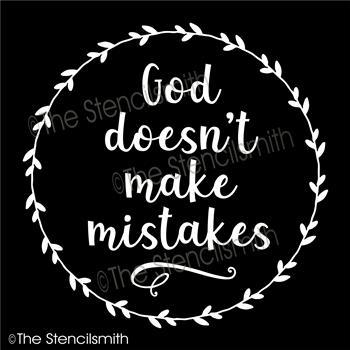 5256 - God doesn't make mistakes - The Stencilsmith