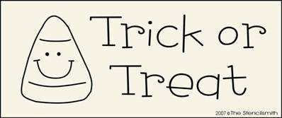Trick or Treat - candy corn - The Stencilsmith