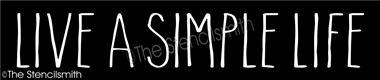 5277 - Live a simple life - The Stencilsmith