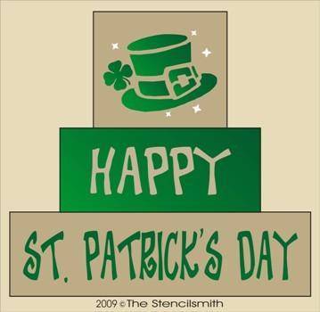 530 - Happy St. Patrick's Day - block set - The Stencilsmith