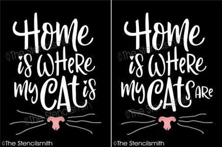 5324 - Home is where my cat - The Stencilsmith