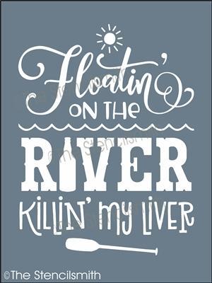 5325 - Floatin' on the River - The Stencilsmith