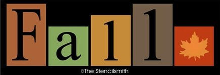 5387 - FALL (letter blocks) - The Stencilsmith