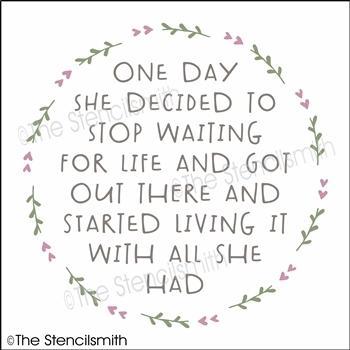 5426 - One day she decided - The Stencilsmith