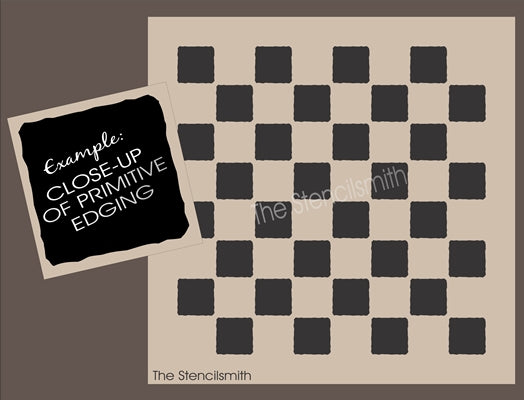 546 - GAME BOARD (primitive edging) - The Stencilsmith